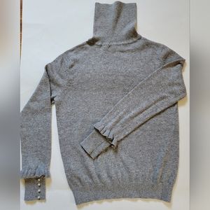 Beaded sleeve sweater